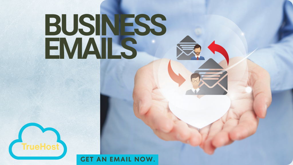 Blog banner with the title business emails