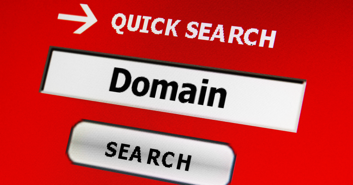 Shows the domain search button
