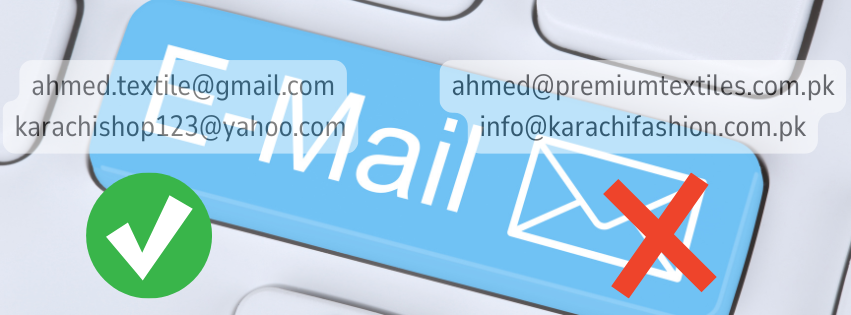 A comparison on how different personal and business emails hence more credibility