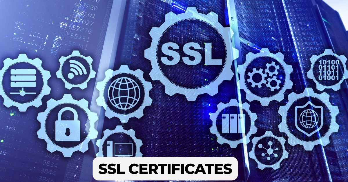 SSL toggles in the background and the title ssl certificates