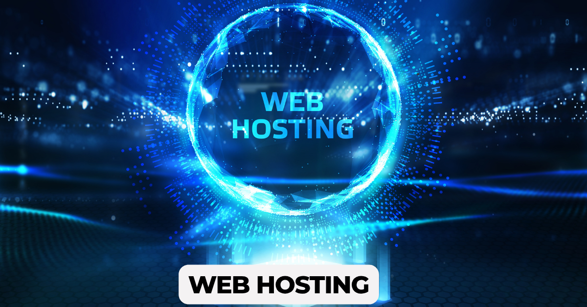 The web hosting title and graphic
