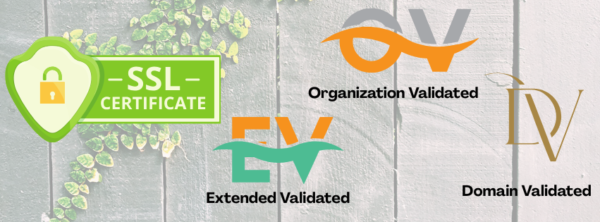 Shows three different ssl certificates  organization, extended and domain validated, important to have to achieve google ranking