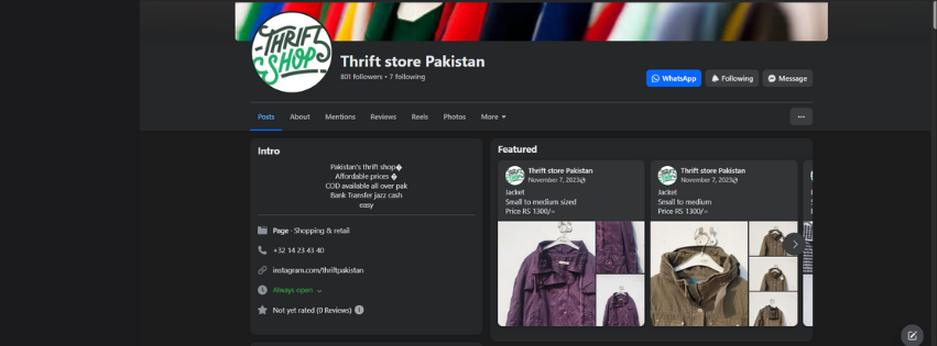 the thrift store pakistan facebook group, a platform for thrifting