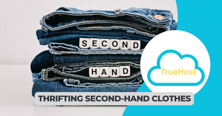 thrifiting second hand clothes through olitt ai website builder to build an online store