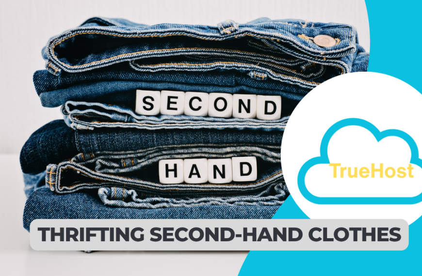 thrifiting second hand clothes through olitt ai website builder to build an online store