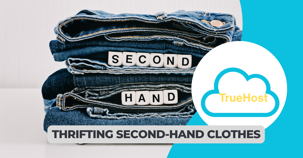 thrifiting second hand clothes through olitt ai website builder to build an online store