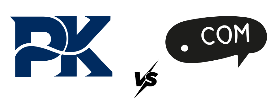 picking between a ,pk and .com domain for local seo