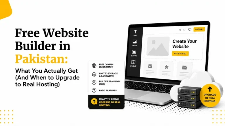 Free Website Builder in Pakistan: What You Actually Get (And When to Upgrade to Real Hosting)