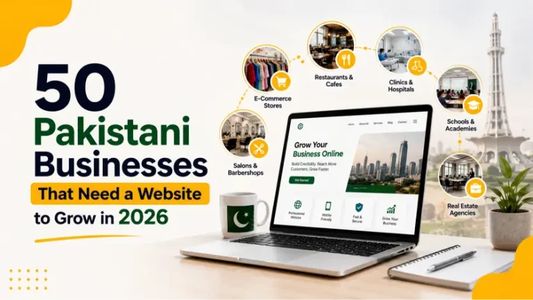 50 Pakistani Businesses That Need a Website to Grow in 2026