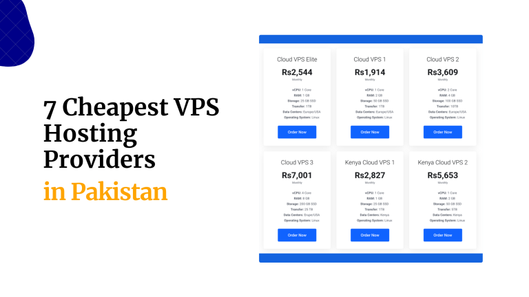 7 Cheapest VPS Hosting Providers in Pakistan