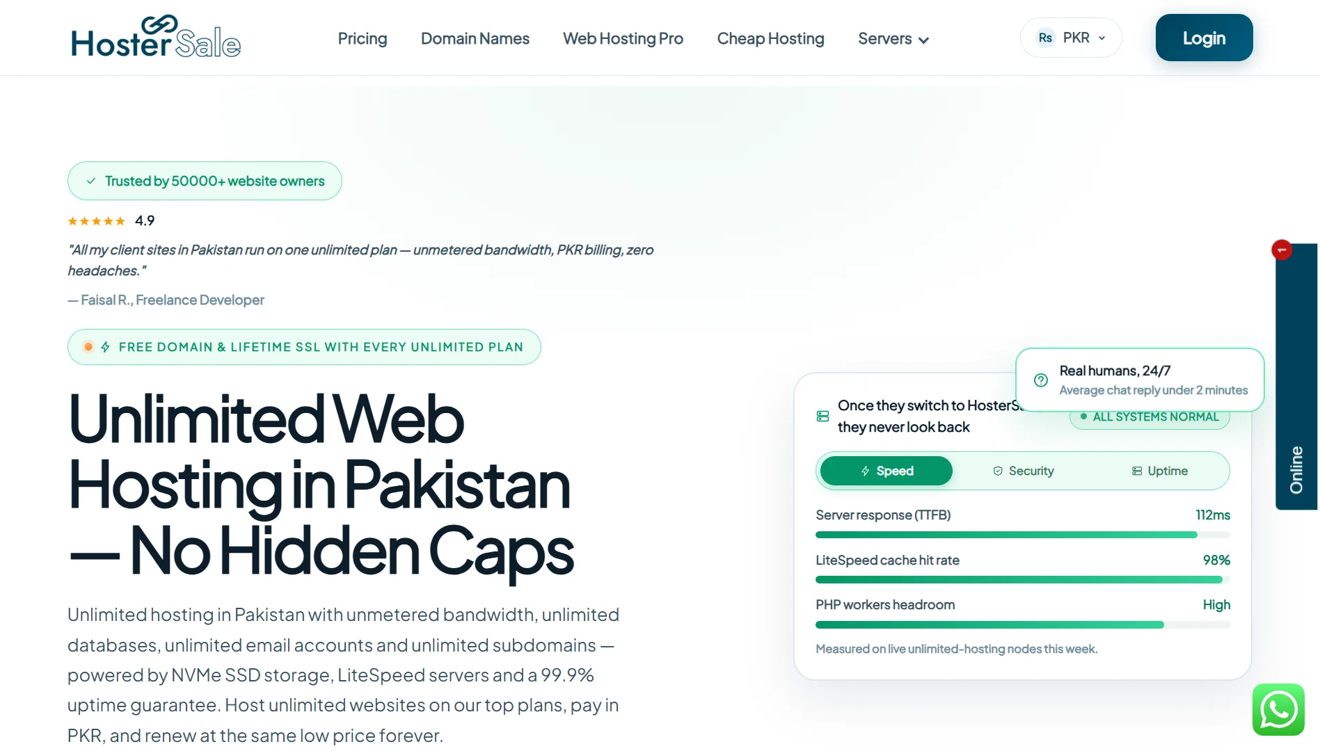 Best Unlimited Web Hosting Providers- hostersale