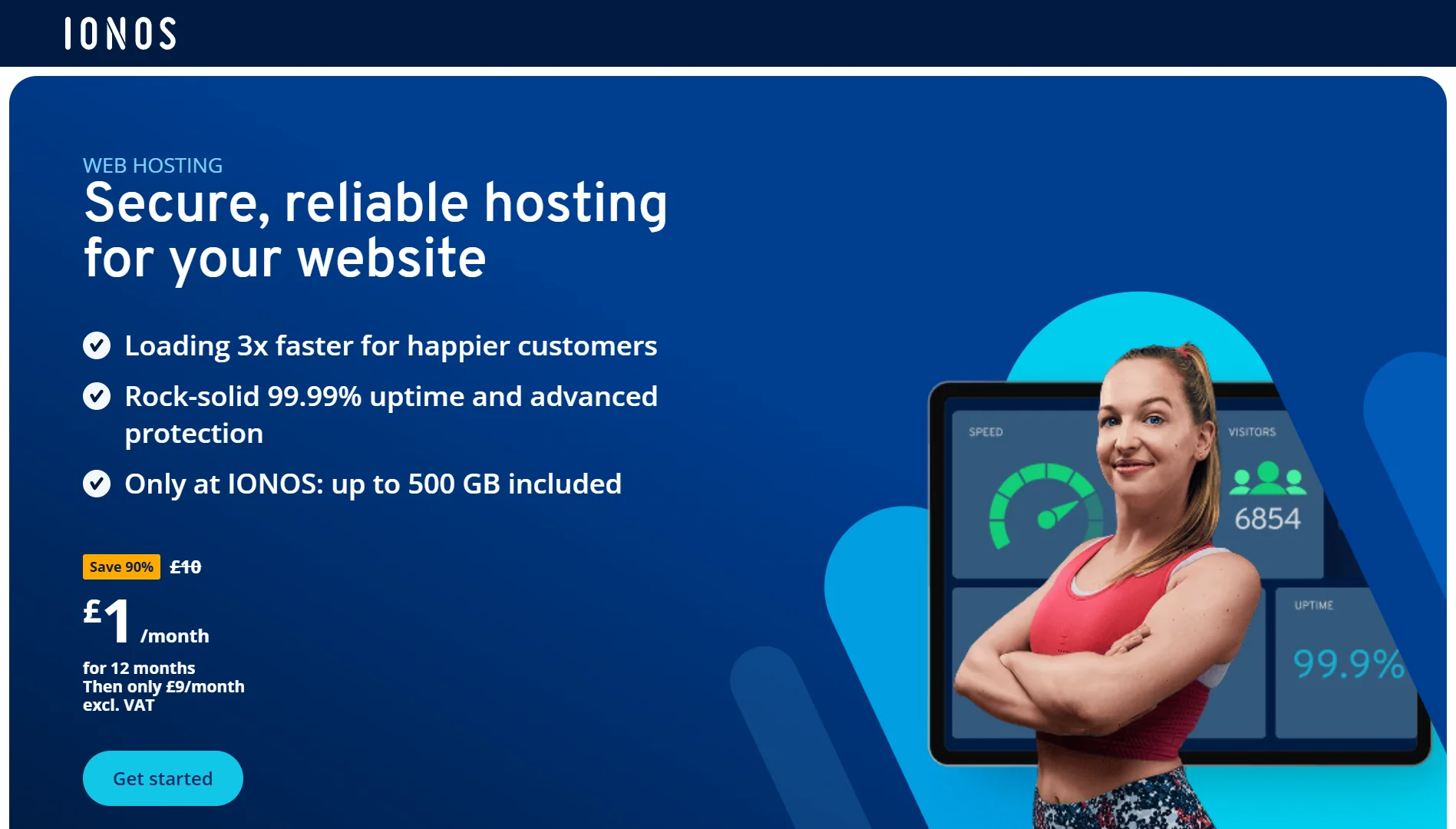 Best Web Hosting for Ecommerce- IONOS
