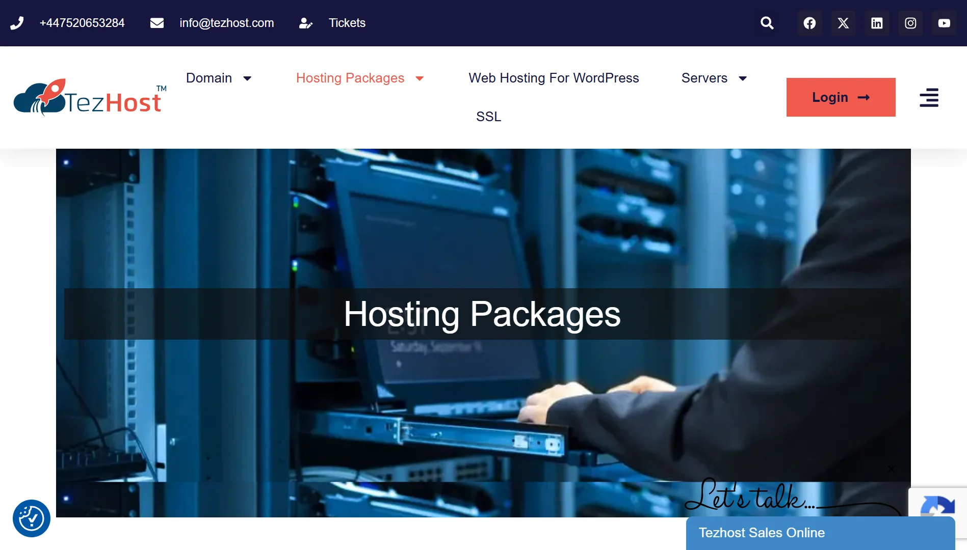 Best Web Hosting for Ecommerce- TezHost