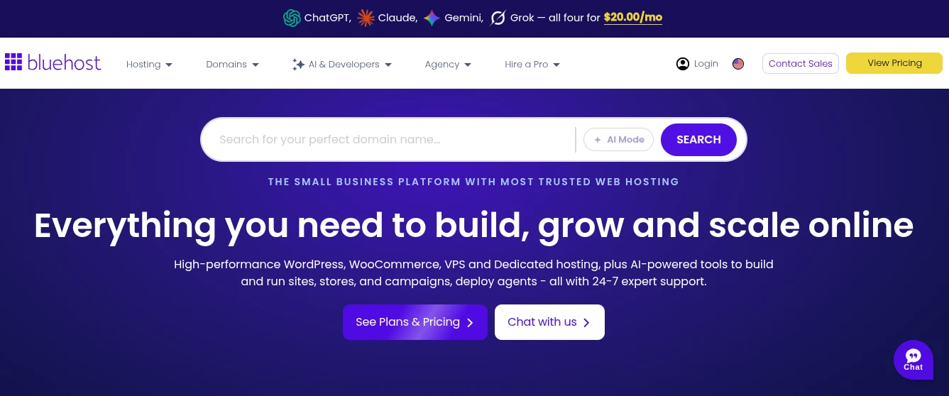 Bluehost wordpress hosting pricing