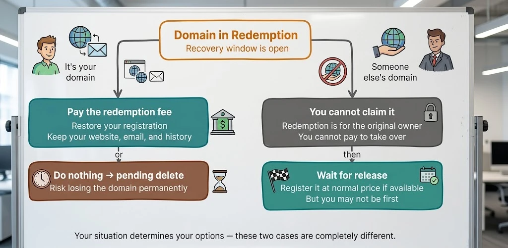 Buying a Domain in Redemption Period: Recovery Window