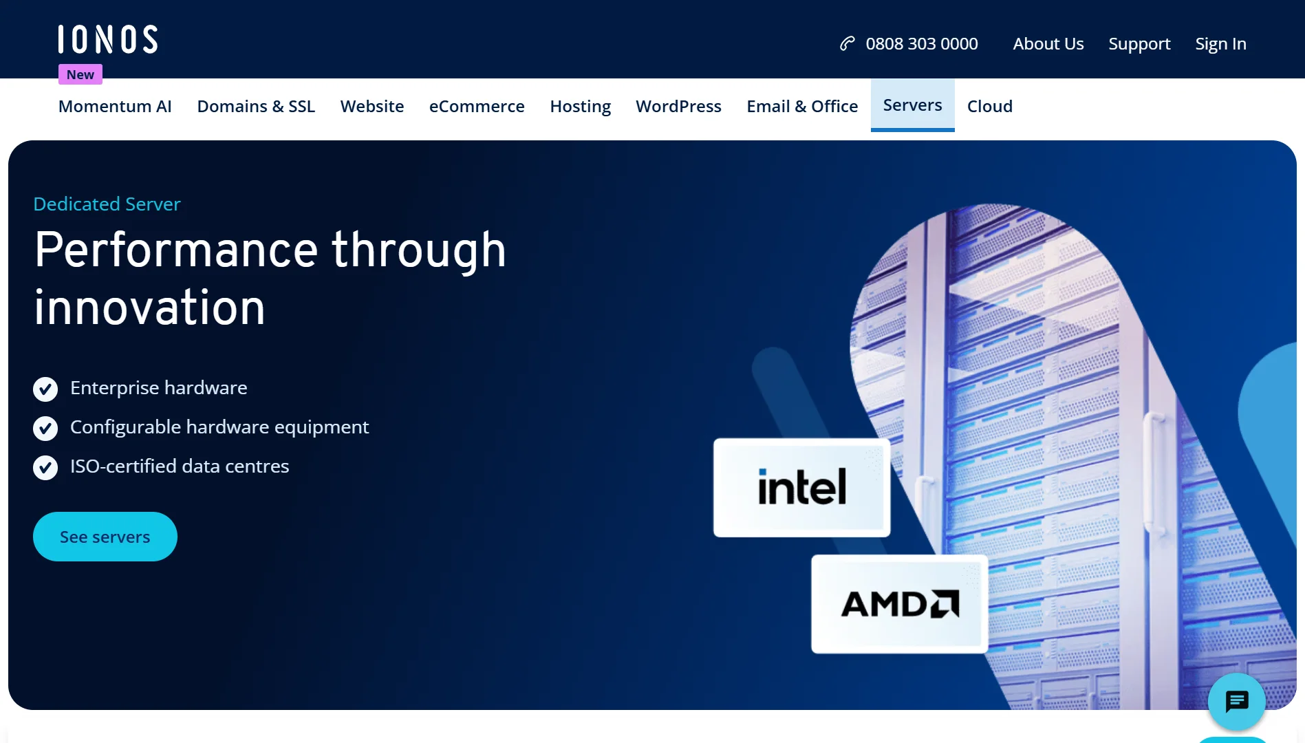 Cheapest Dedicated Server Providers- IONOS