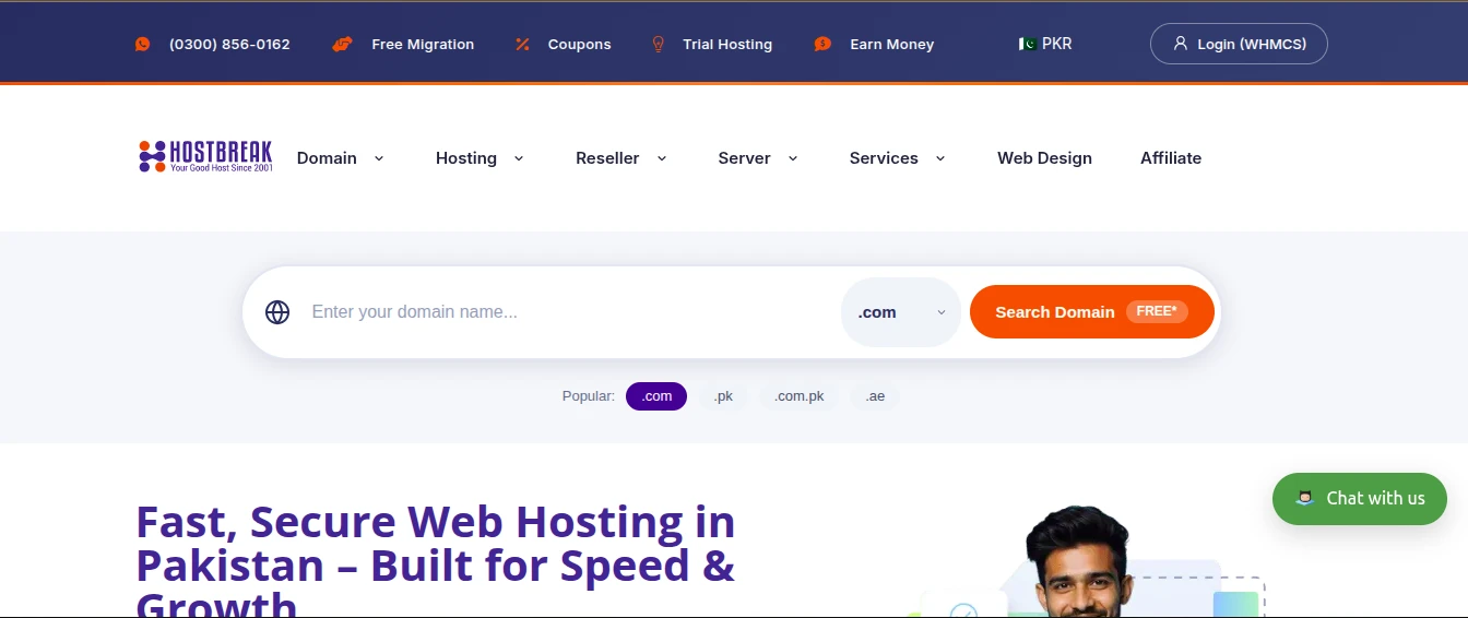Hostbreak hosting