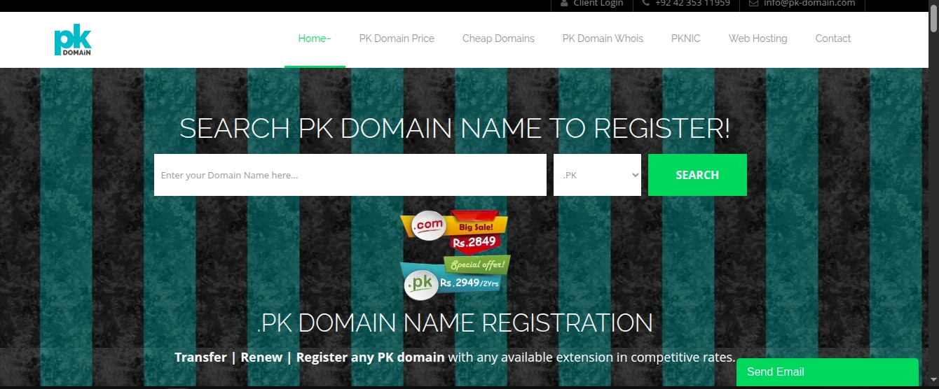 Pk domain registration 