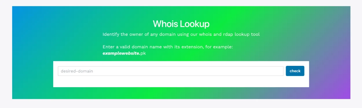 Whois Data Verification