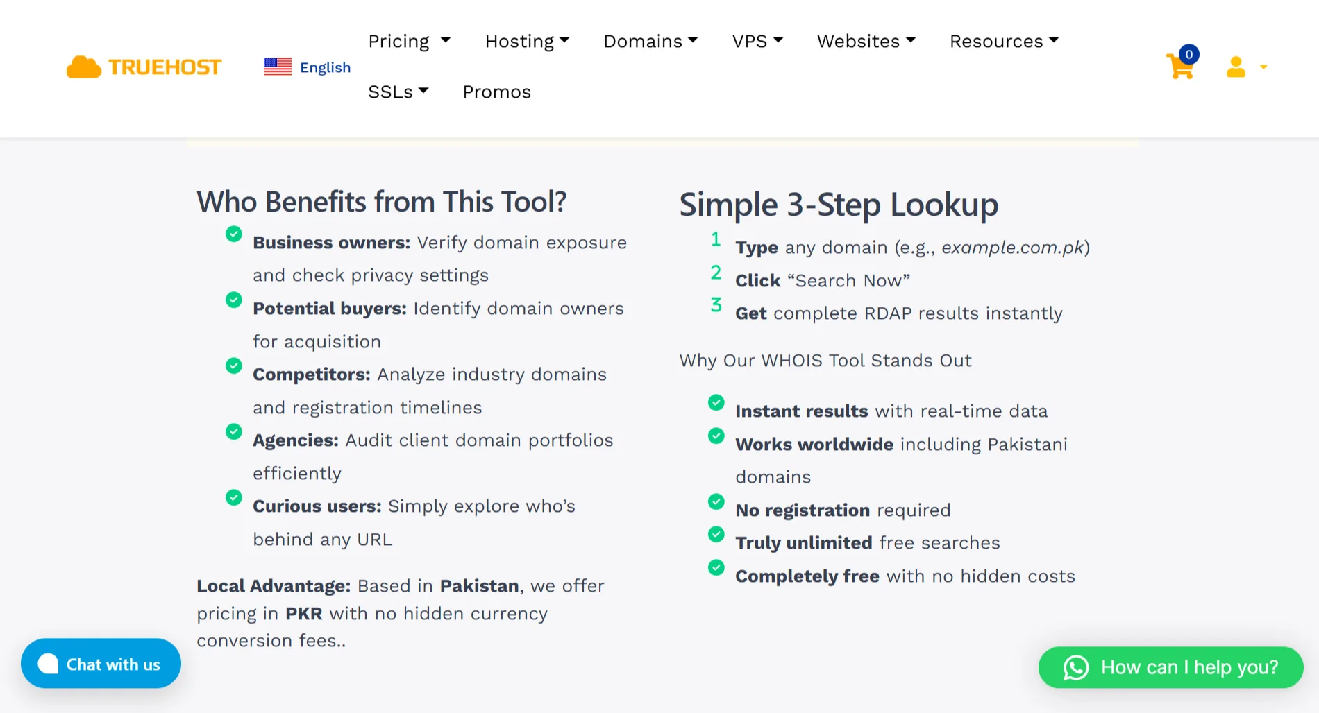 WHOIS Lookup - benefits