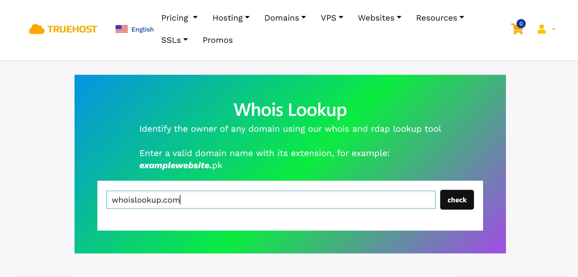 WHOIS Lookup- search