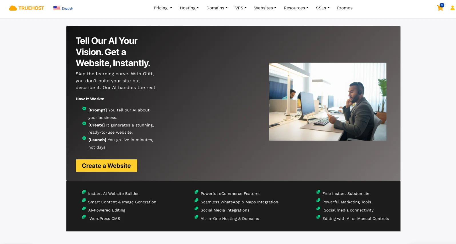 Website builder by Truehost