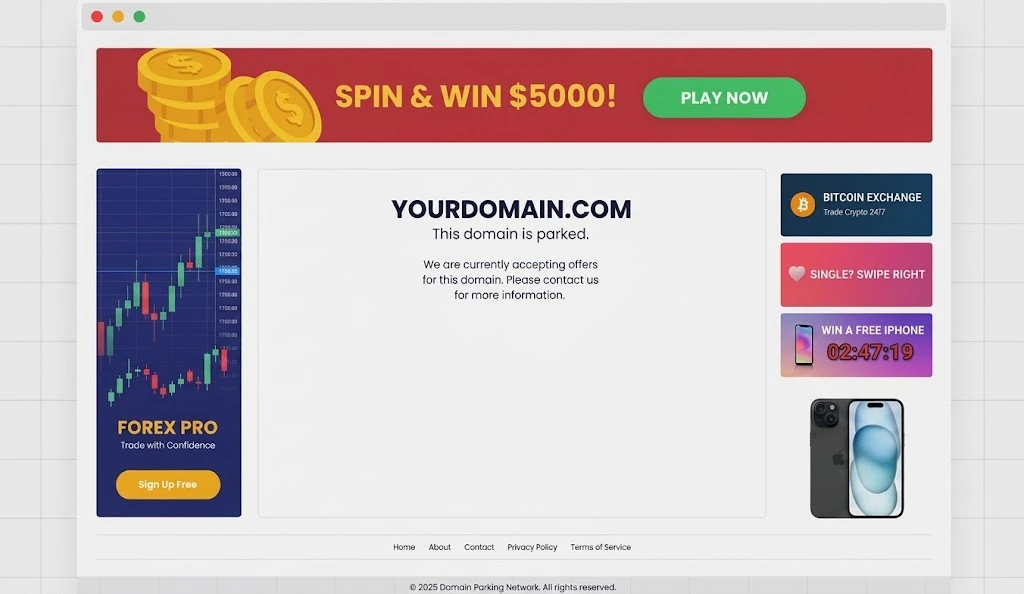 What is a Parked Domain: Earn