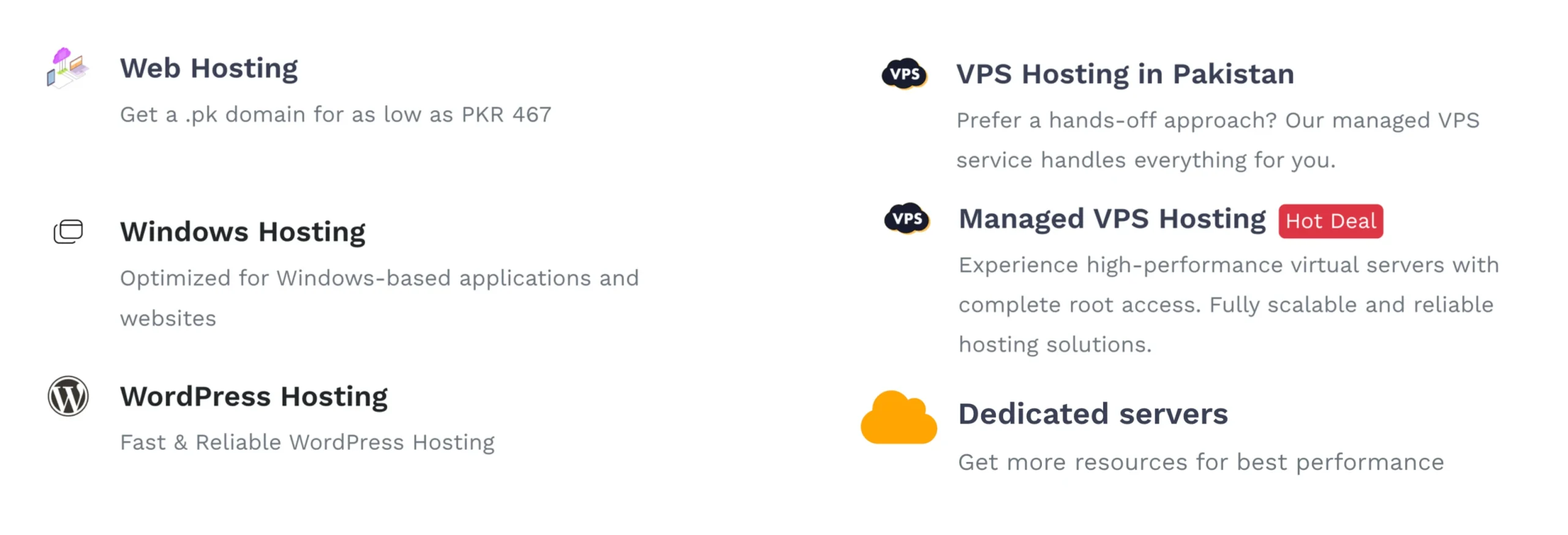 best web hosting for small business: Types