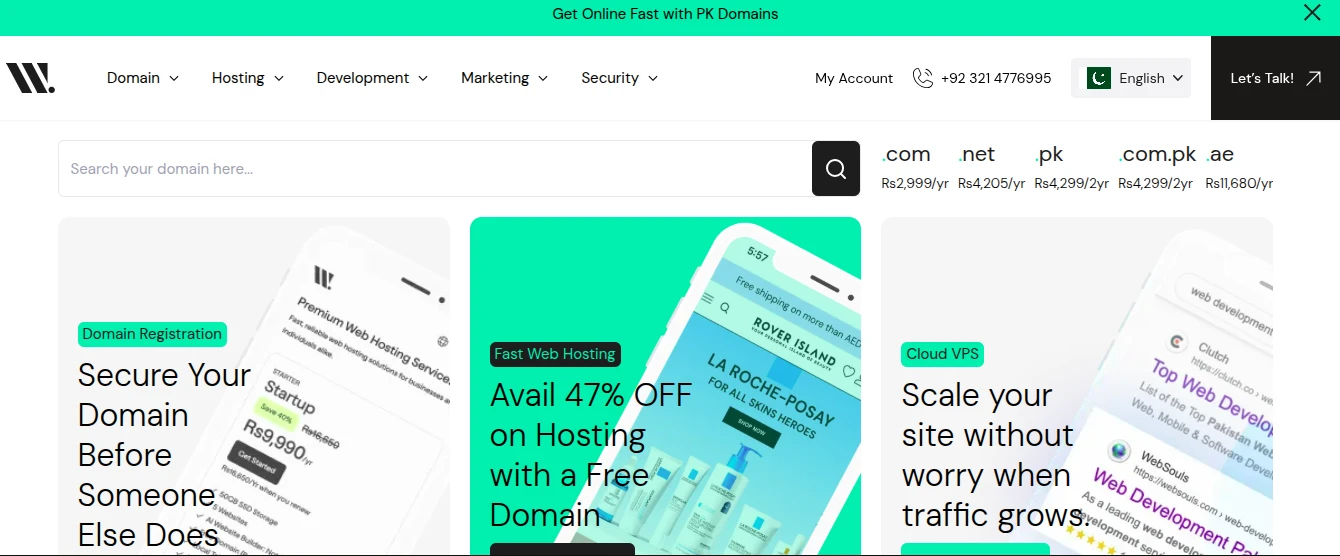 websouls domain registration