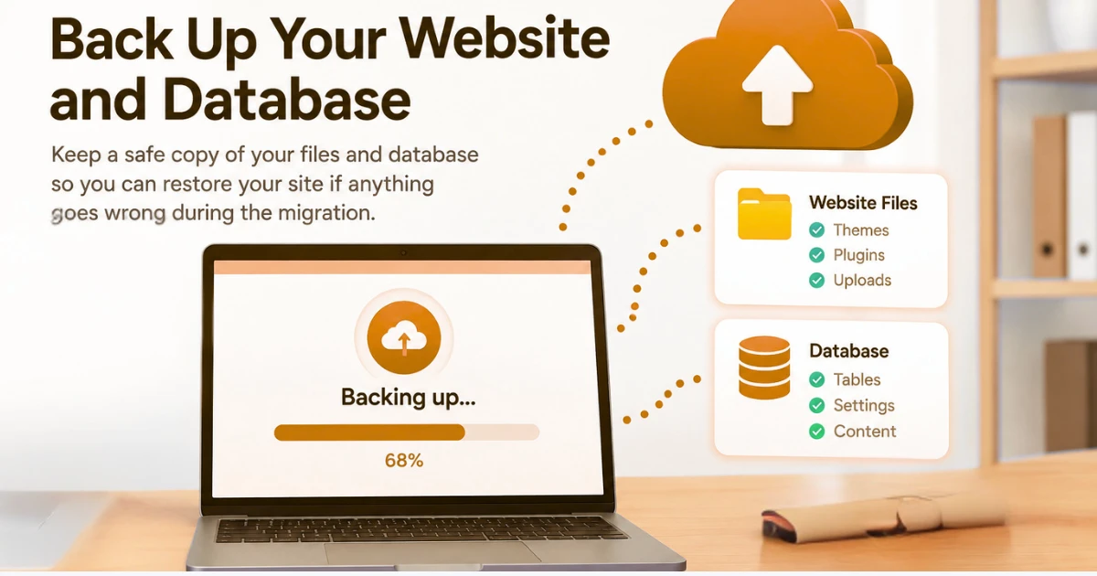Back Up Your Website and Database