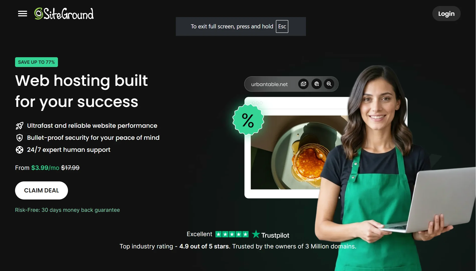 Best Web Hosting Deals- SiteGround