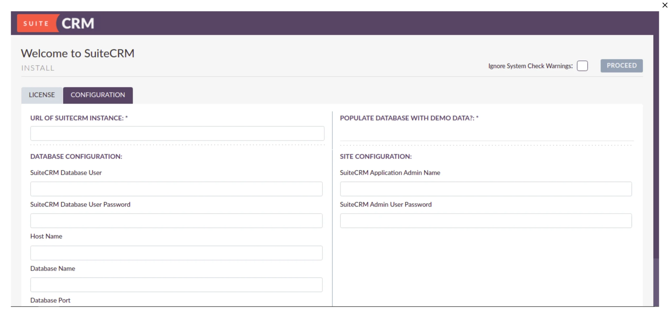 CRM Hosting in Pakistan: SuiteCRM Install