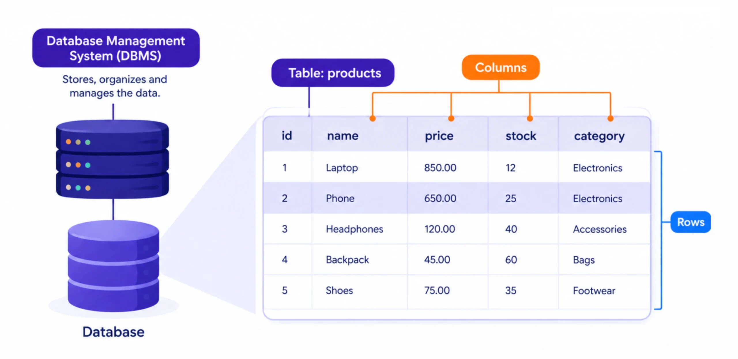 Databases in Web Hosting: Structure