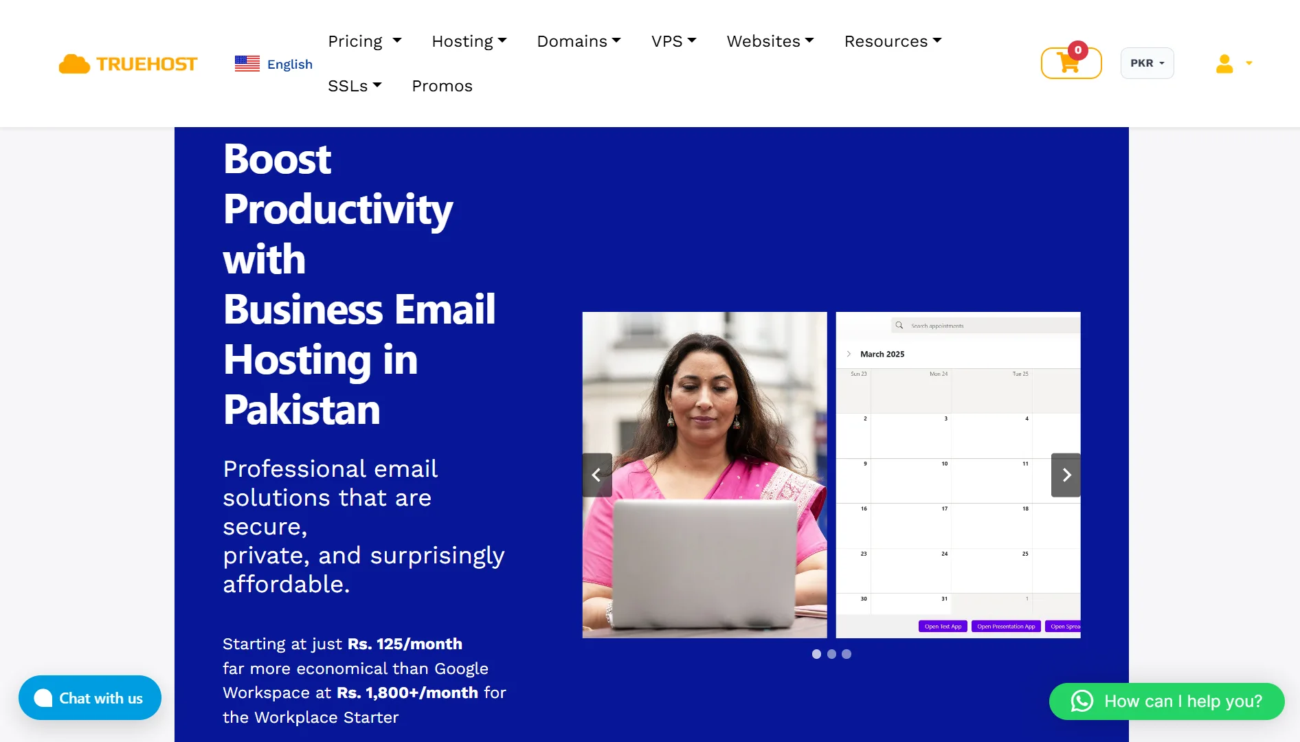 Email Hosting vs Web Hosting- Truehost email hosting