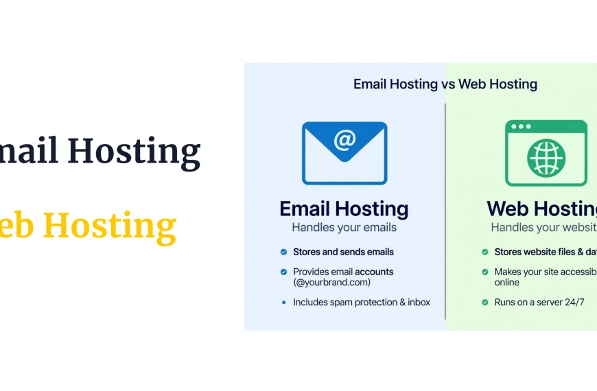 Email hosting vs web hosting