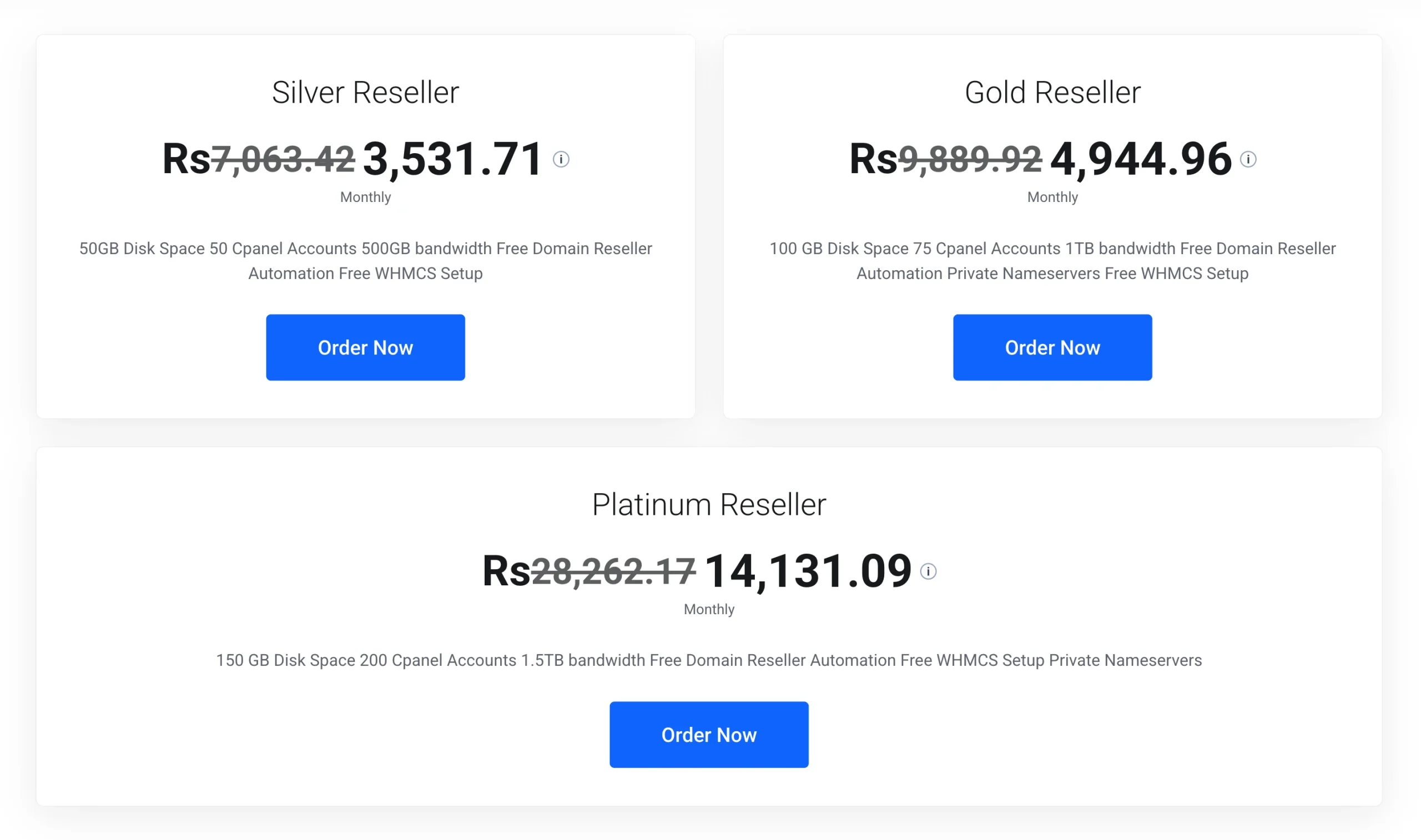 Hosting Prices in Pakistan: Reseller
