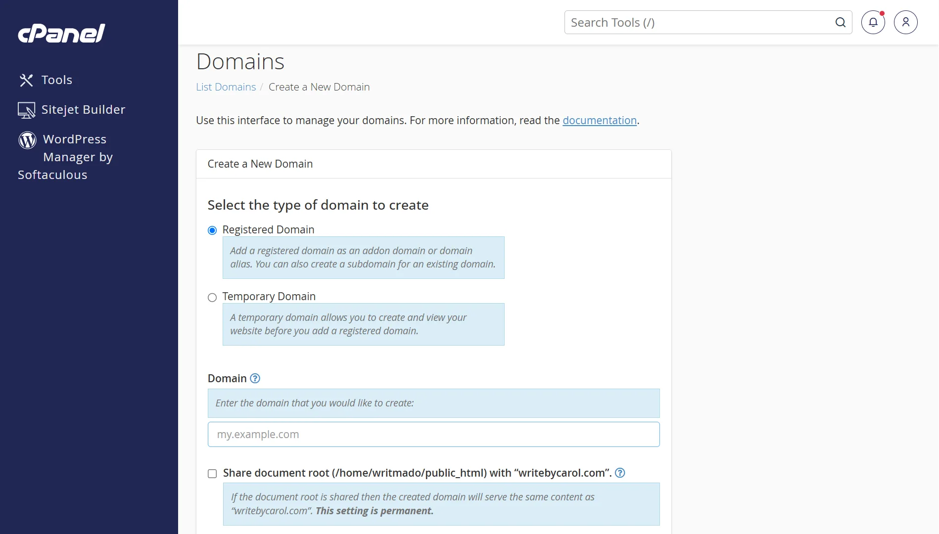 How To Create An Addon Domain