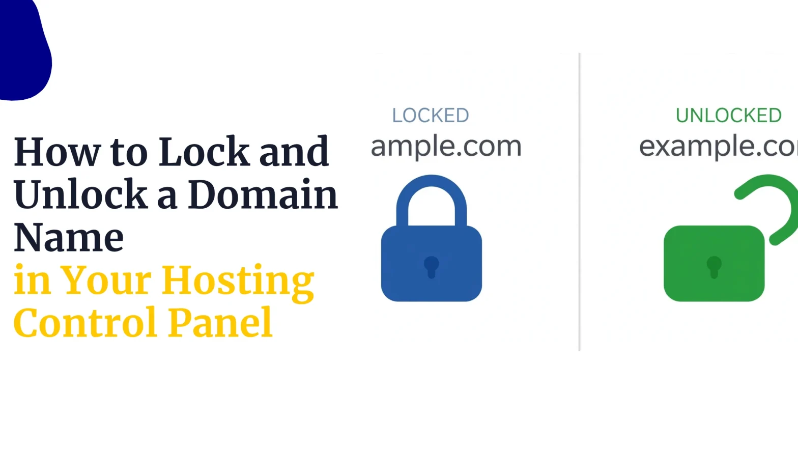 How to Lock and Unlock a Domain Name