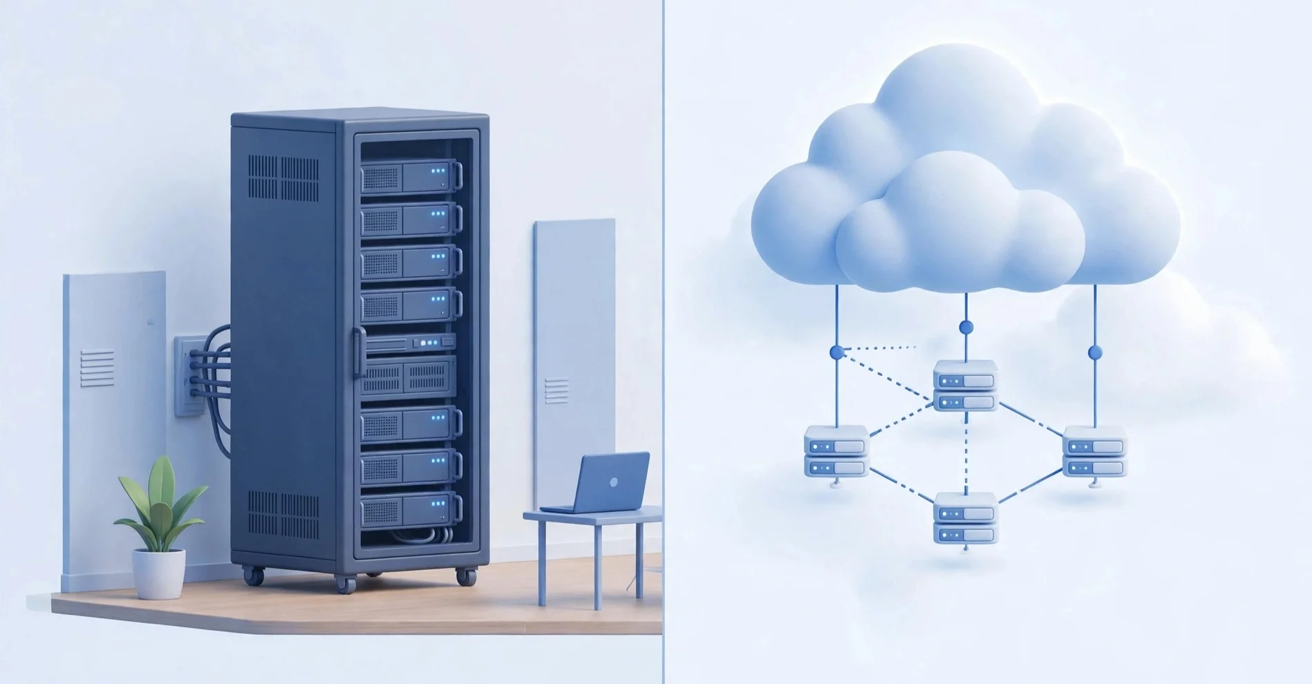 In-House Server vs Cloud Hosting- comparison
