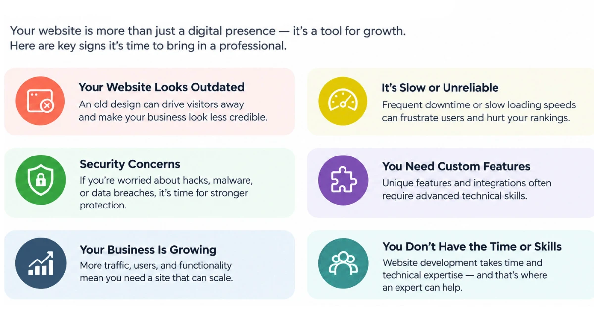Signs You Need a Website Development Expert