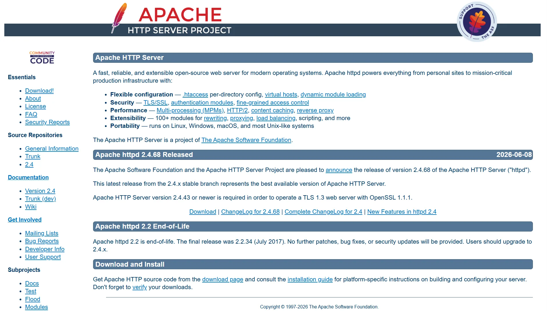 Types of Web Hosting Tools - apache