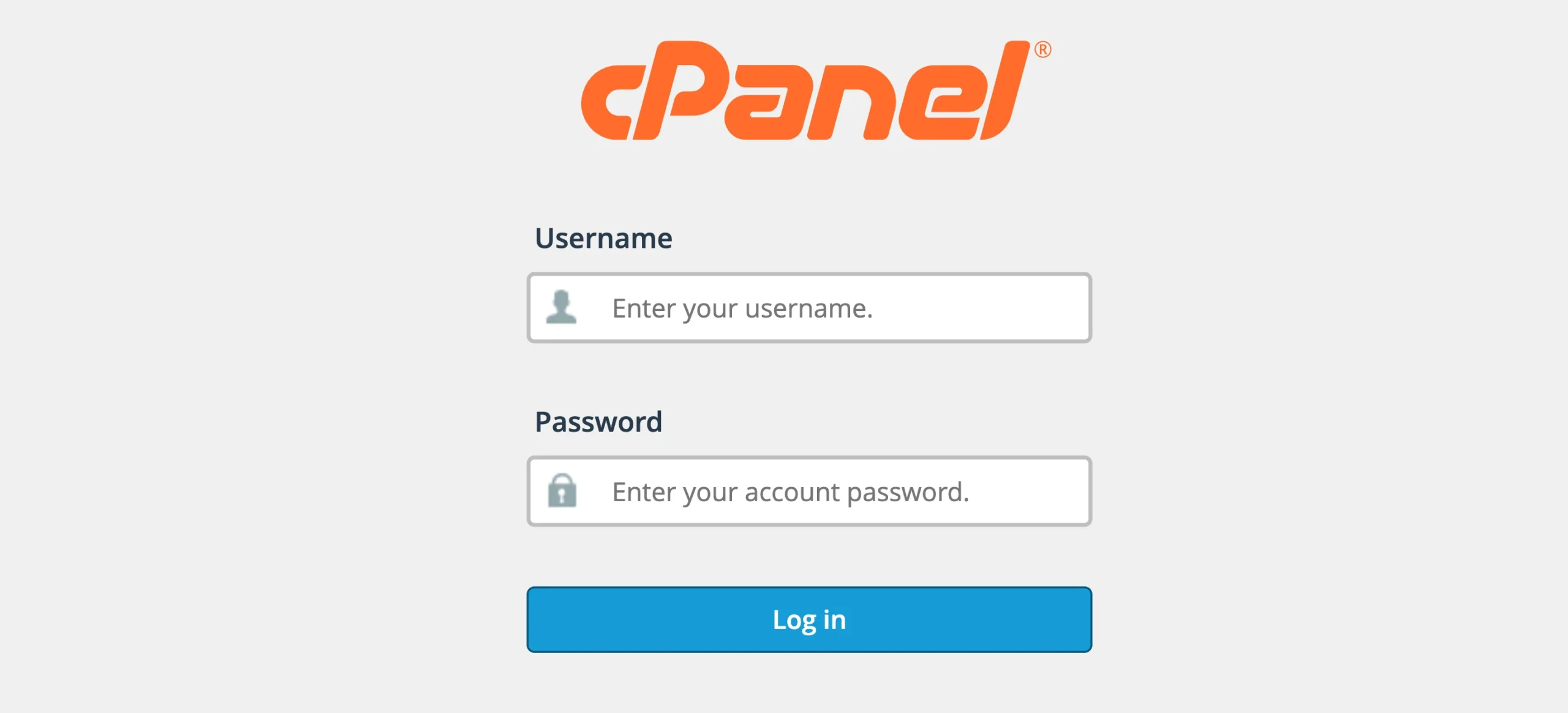 Upload a Website to cPanel: Login