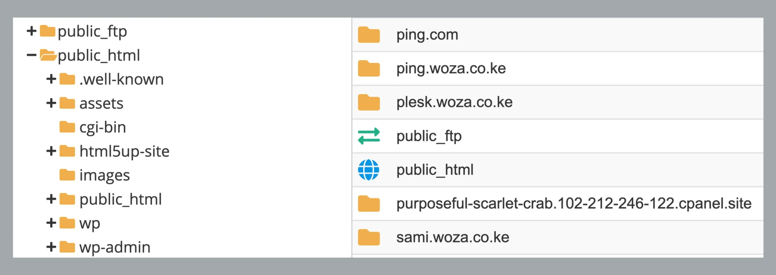 Upload a Website to cPanel: public_html