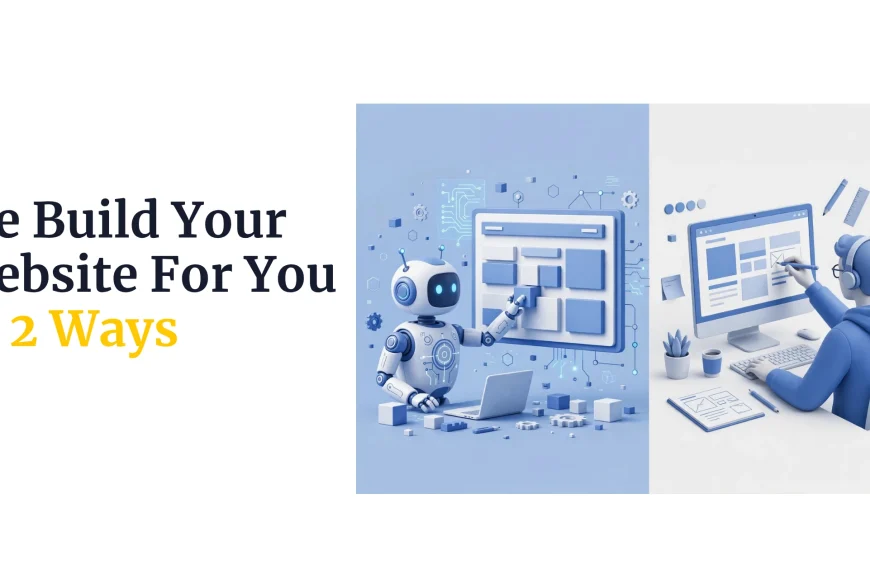 We build your website for you in 2 ways