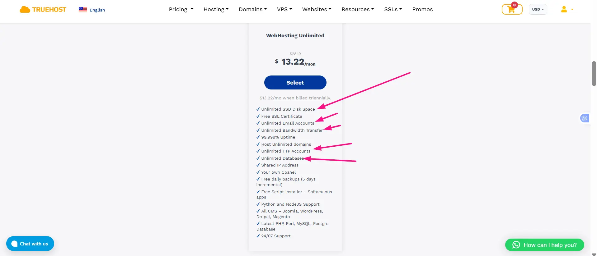  unlimited hosting