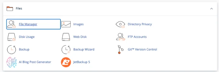 host and share PDF files ( cPanel file manager)