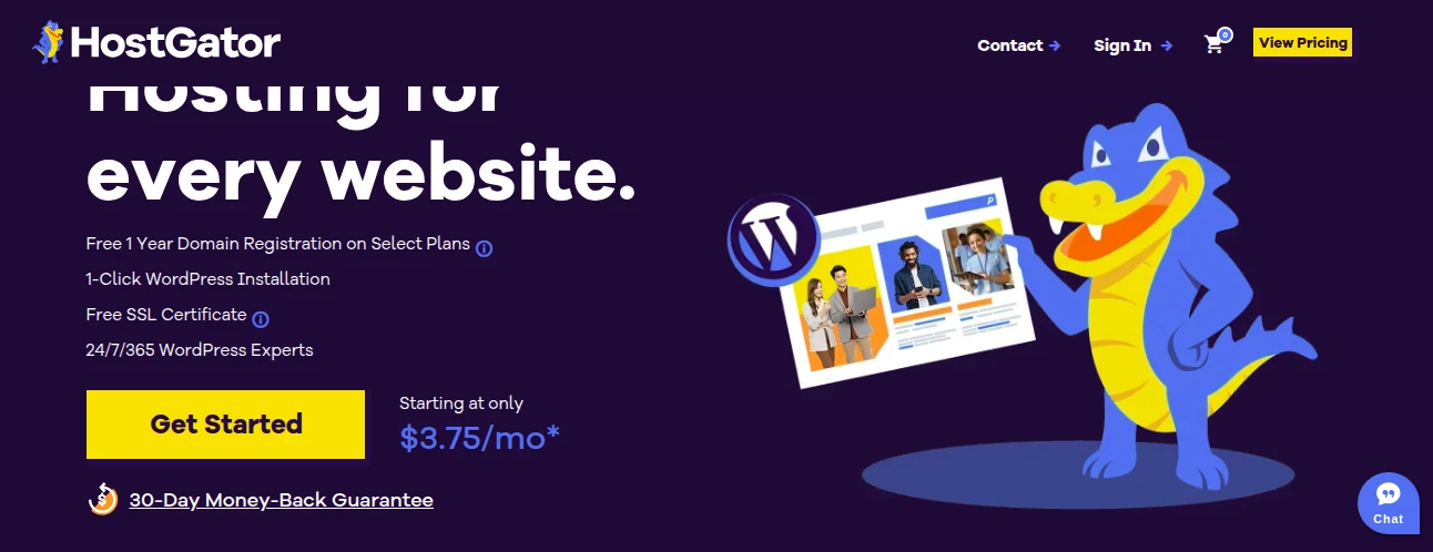 Hostgator web hosting plans and pricing