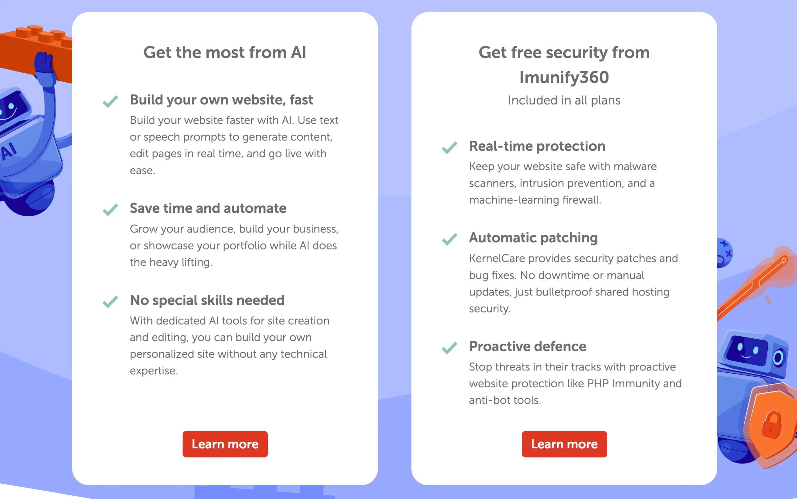 Hosting With AI Website Builders: NameCheap