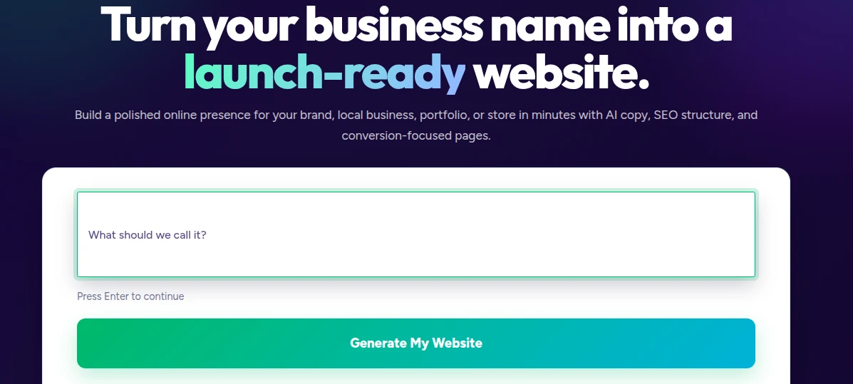 Olitt AI website builder