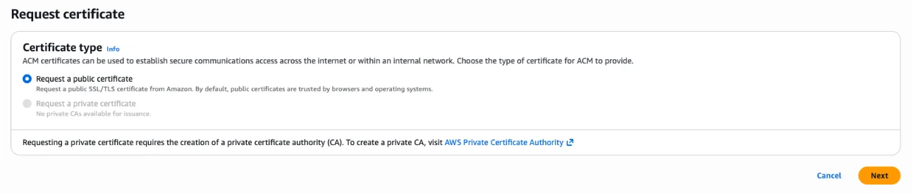 host a website on AWS